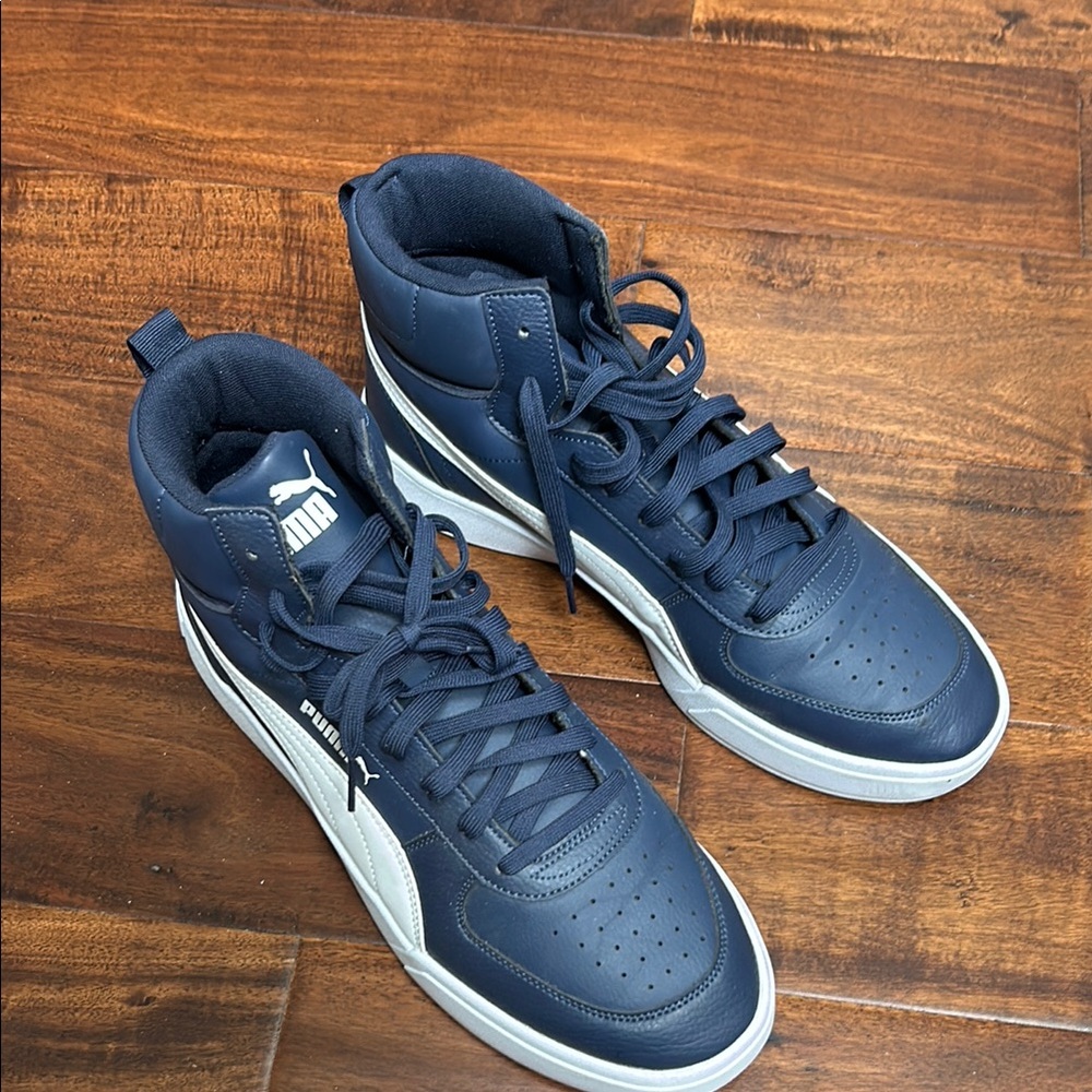 Puma Navy High-Top Sneakers